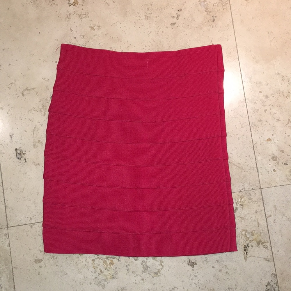 Tobi red bandage skirt